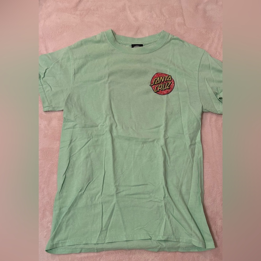 Original Santa Cruz Mint Green Tee Kids Size Small